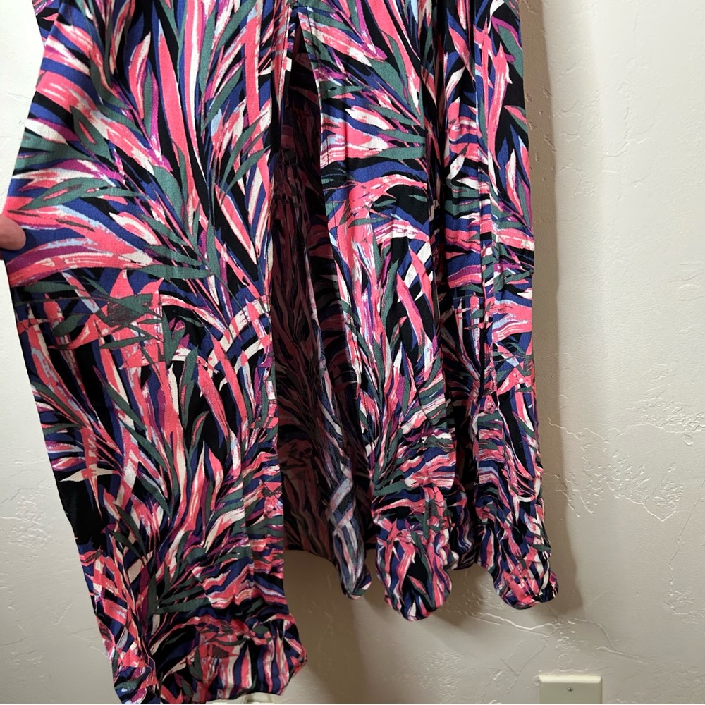 Evereve Hadley Strapless Maxi Dress Palm Print Size S - Picture 8 of 16